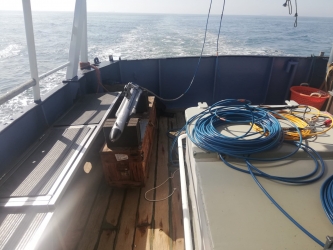Side scan sonar survey op de Noordzee- NED